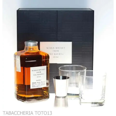 Nikka From The Barrel caja con gafas y aparejos Vol.51,4% Cl.50 - Licores