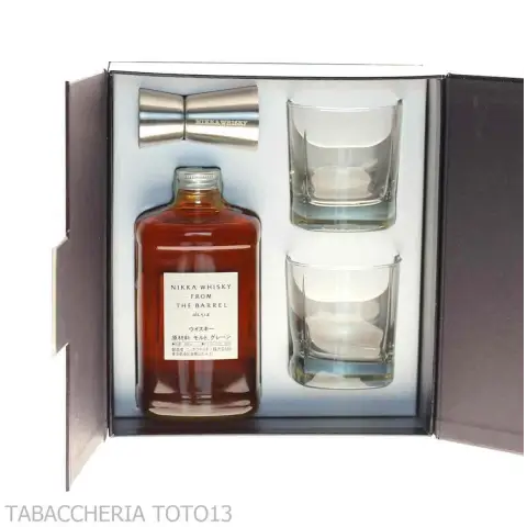 Nikka From The Barrel caja con gafas y aparejos Vol.51,4% Cl.50 - Licores