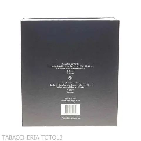 Nikka From The Barrel caja con gafas y aparejos Vol.51,4% Cl.50 - Licores