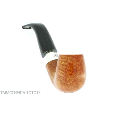 Peterson pipe Rosslare series bent billiard X220 in natural briar - Tobacco Pipes - Natural root