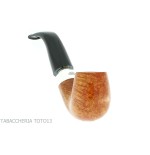 Peterson pipe Rosslare series bent billiard X220 in natural briar - Tobacco Pipes - Natural root