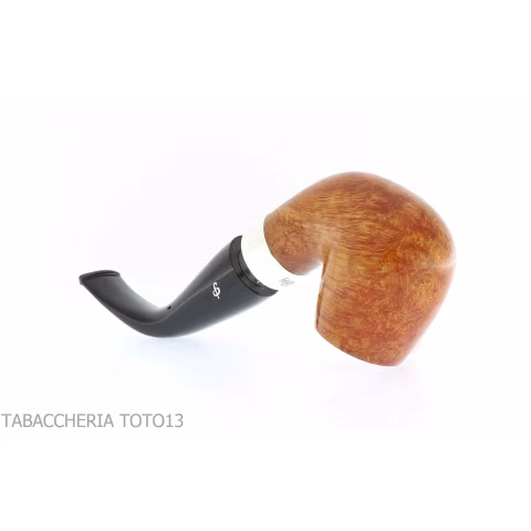Peterson pipe Rosslare series bent billiard X220 in natural briar - Tobacco Pipes - Natural root