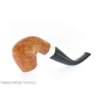 Peterson pipe Rosslare series bent billiard X220 in natural briar - Tobacco Pipes - Natural root