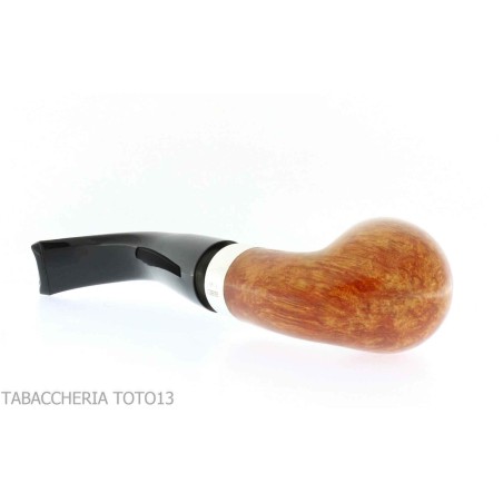 Peterson pipe Rosslare series bent billiard X220 in natural briar - Tobacco Pipes - Natural root