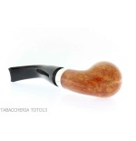 Peterson pipe Rosslare series bent billiard X220 in natural briar - Tobacco Pipes - Natural root