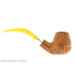 Peterson Kapp Royal gebogenes Brandy B11 klares pfeife mit silbernem Ring Peterson Of Doublin Pipe Peterson