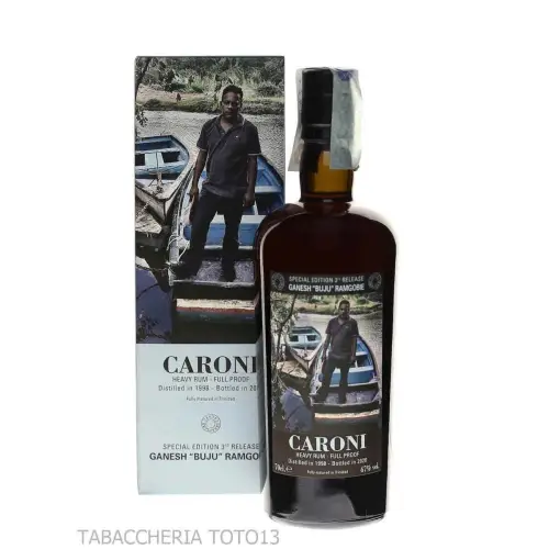 Caroni Employees Ganesh “Buju” Ramgobie 1998 Vol.67% Cl.70 - Spiritueux - Mélasse