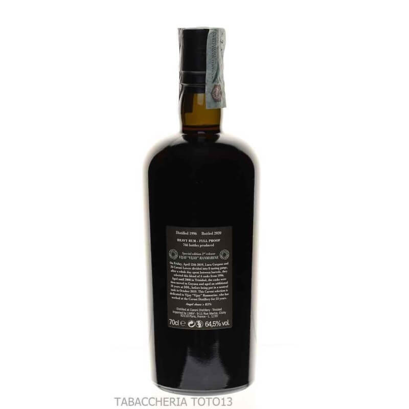 Caroni Employees Vijay “Vijay” Ranmarine 1996 Vol.64,5% Cl.70 - Caroni Distillery