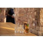 Tastes Good bebida larga Juego de 4 vasos de tambor altos con 4 pajitas de vidrio - Accesorios Para Vinos Y Licores Y Vidrios