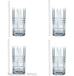 Tastes Good bebida larga Juego de 4 vasos de tambor altos con 4 pajitas de vidrio - Accesorios Para Vinos Y Licores Y Vidrios