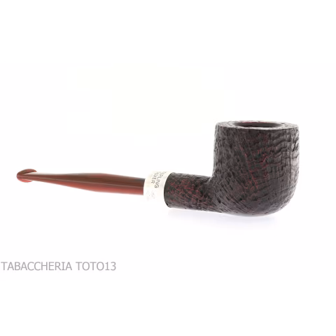 Pipe Peterson Kapries 606 briar pot sandblasted silver ring - Tobacco Pipes - Natural root