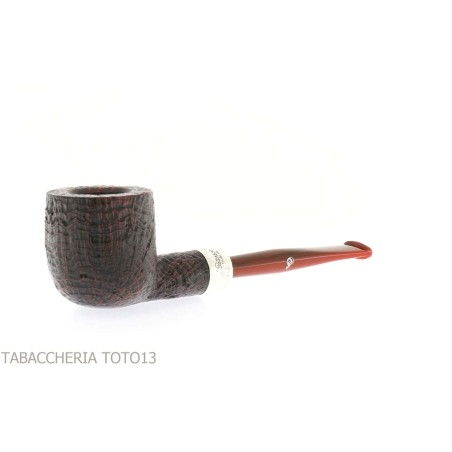 Bague en argent sablé Peterson Kapries 606 tabac à pipe briar - Pipe Pour le Tabac - Racine naturelle