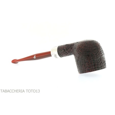 Bague en argent sablé Peterson Kapries 606 tabac à pipe briar - Pipe Pour le Tabac - Racine naturelle