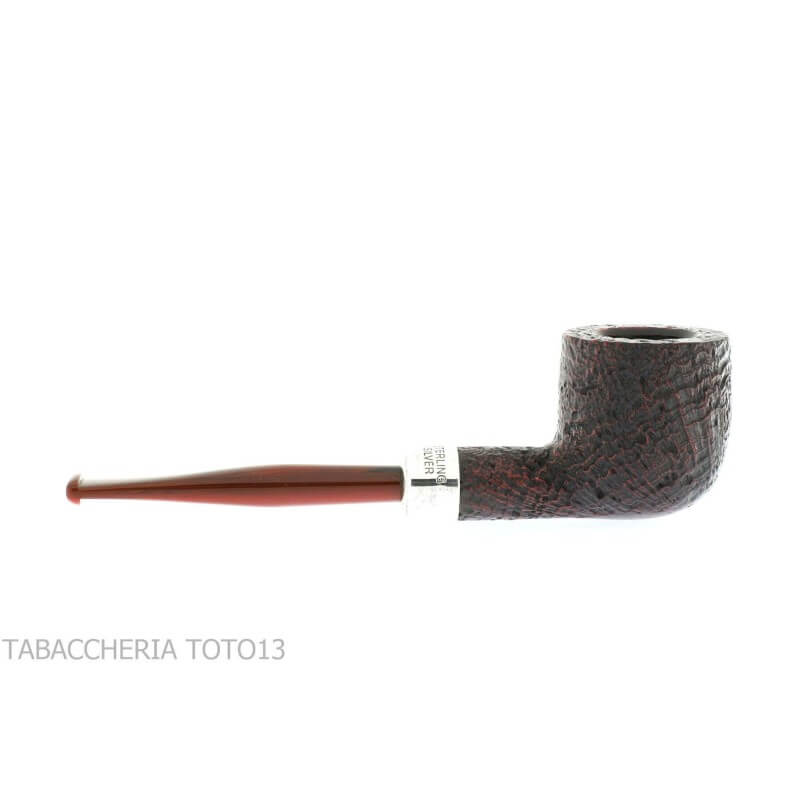 Peterson Kapries 606 pot radica sabbiata ghiera in argento - Peterson Of Doublin Pipe Peterson Kapries 606 pot radica sabbiata ghiera in argento - Peterson Of Doublin Pipe