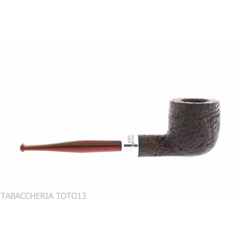 Peterson Kapries 606 Tabakpfeifentopf Briar sandgestrahlter Silberring - Tabakpfeifen