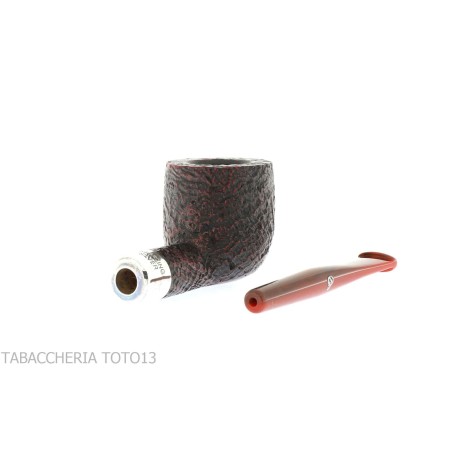 Pipa Peterson Kapries 606 anillo de plata arenado con olla de brezo - Pipas de Tabaco