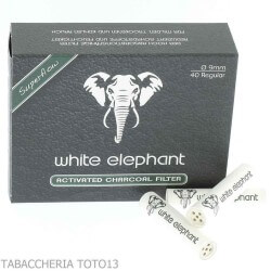 Éléphant blanc filtres à charbon 9mm