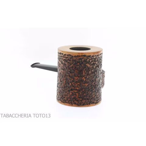 Ser Jacopo Insanus N.3 pipe poker shape with curved side torch - Tobacco Pipes - Natural root