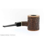 Ser Jacopo Insanus N.3 pipe poker shape with curved side torch - Tobacco Pipes - Natural root