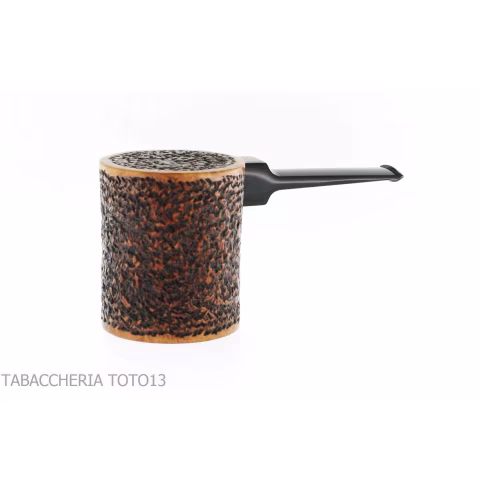 Ser Jacopo Insanus N.3 pipe poker shape with curved side torch - Tobacco Pipes - Natural root