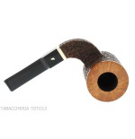 Ser Jacopo Insanus N.3 pipe poker shape with curved side torch - Tobacco Pipes - Natural root
