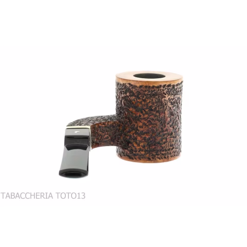 Ser Jacopo Insanus N.3 pipe poker shape with curved side torch - Tobacco Pipes - Natural root