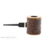Ser Jacopo Insanus N.3 pipe poker shape with curved side torch - Tobacco Pipes - Natural root