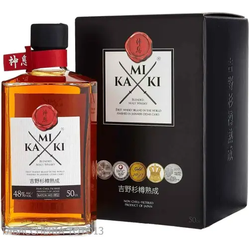 Kamiki Japanese Blended Malt Whisky cedar Casks Vol.48% Cl.50 - Licores