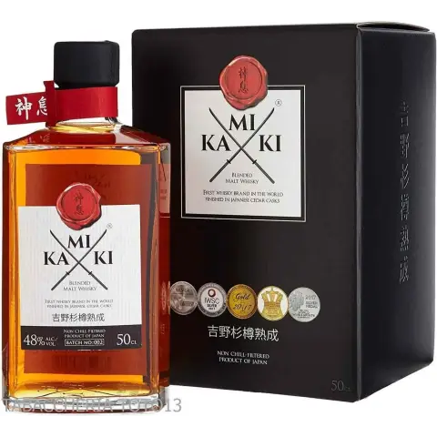Kamiki Japanese Blended Malt Whisky cedar Casks Vol.48% Cl.50 - Spiritueux