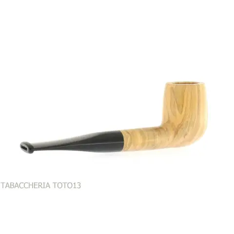 Aldo Velani forma billiard dritta in legno d'ulivo - Pipe