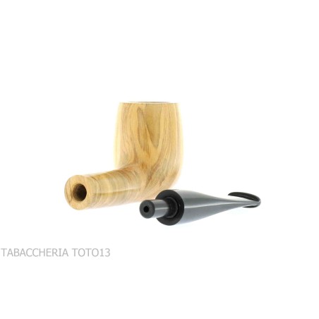 Aldo Velani pipe in the billiard straight olive wood - Tobacco Pipes - Olive wood