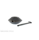 Kristiansen ufo shaped stand up pipe in sandblasted briar - Tobacco Pipes - Natural root