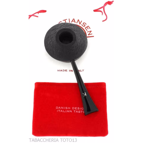 Kristiansen ufo shaped stand up pipe in sandblasted briar - Tobacco Pipes - Natural root