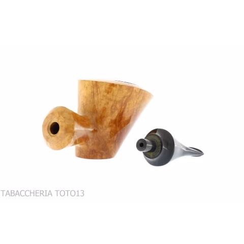 Kristiansen pipe form Dublin stand up in shiny natural briar - Tobacco Pipes - Natural root
