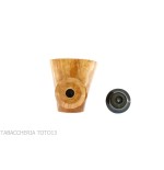 Kristiansen pipe form Dublin stand up in shiny natural briar - Tobacco Pipes - Natural root