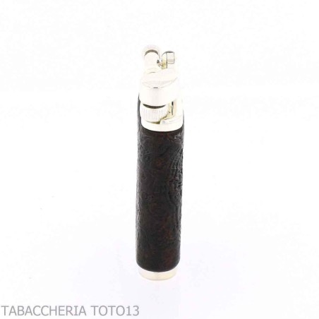 Pipe lighter Im Corona old boy covered in sandblasted briar by Savinelli - Lighters - Metal
