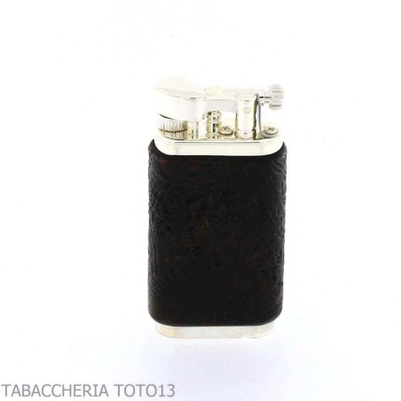 Pipe lighter Im Corona old boy covered in sandblasted briar by Savinelli - Lighters - Metal