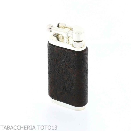Pipe lighter Im Corona old boy covered in sandblasted briar by Savinelli - Lighters - Metal
