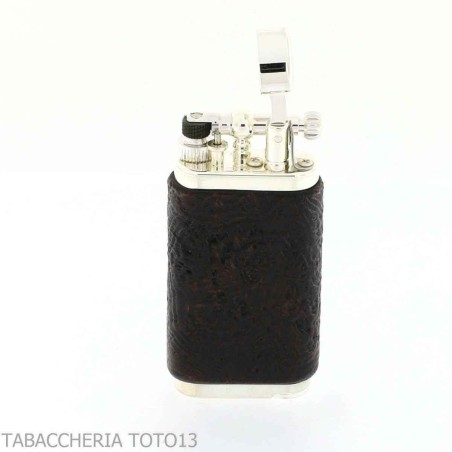 Pipe lighter Im Corona old boy covered in sandblasted briar by Savinelli - Lighters - Metal