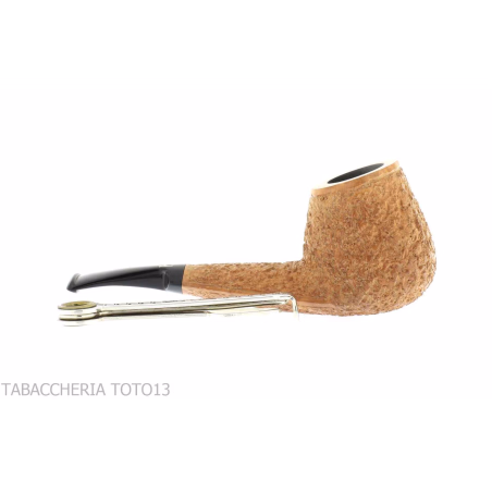 Kristiansen brandy shaped pipe in rustic briar - Tobacco Pipes - Natural root