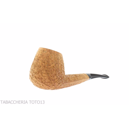 Kristiansen brandy shaped pipe in rustic briar - Tobacco Pipes - Natural root