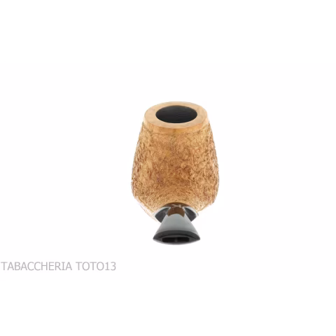 Kristiansen brandy shaped pipe in rustic briar - Tobacco Pipes - Natural root