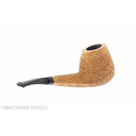 Kristiansen brandy shaped pipe in rustic briar - Tobacco Pipes - Natural root