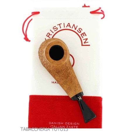 Pipe en forme de brandy Kristiansen en bruyère rustique - Pipe Pour le Tabac - Racine naturelle