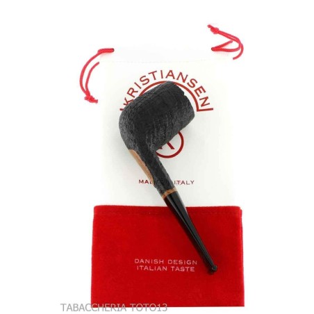 Pipa de tabaco Kristiansen con forma de billar en brezo pulido con chorro de arena - Pipas de Tabaco