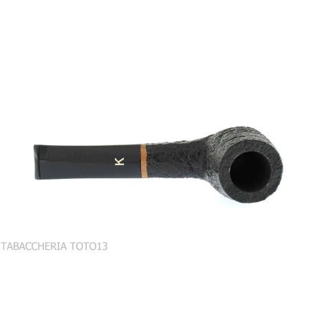 Kristiansen tobacco pipe billiard shape in sandblasted briar - Tobacco Pipes - Natural root