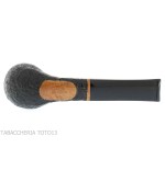 Kristiansen tobacco pipe billiard shape in sandblasted briar - Tobacco Pipes - Natural root