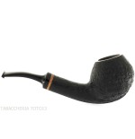 Pipe Kristiansen forme de bouteille courbée en bruyère sablée - Pipe Pour le Tabac - Racine naturelle
