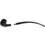 Savinelli Churchwarden Rusticated pipe model 601 - Tobacco Pipes - Natural root