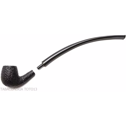 Savinelli Churchwarden Rusticated pipe model 601 - Tobacco Pipes - Natural root